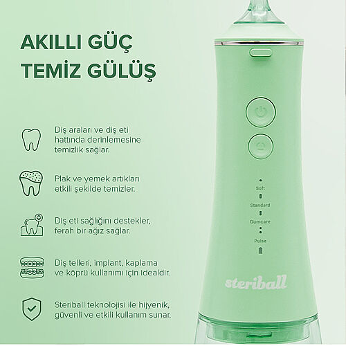Steriball Taşınabilir Ağız Duşu - Yeşil - 5
