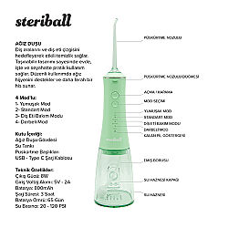Steriball Taşınabilir Ağız Duşu - Yeşil - 3