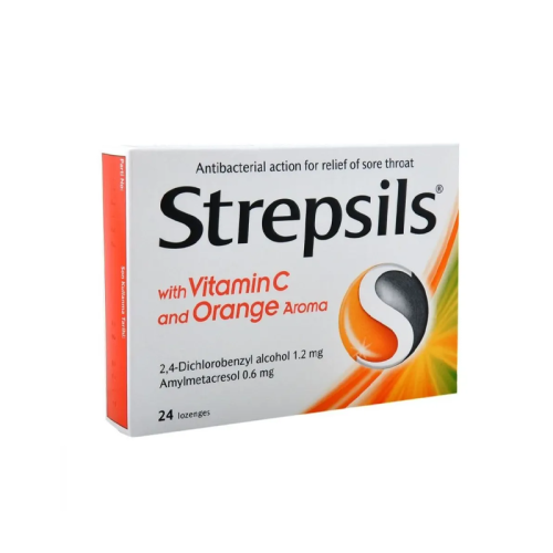 Strepsils Herbal C Vitaminli Portakal Aromalı Pastil 24 Adet - 1