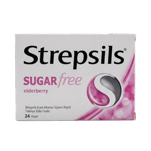Strepsils Kara Mürver İçeren Pasil 24 Pastil - Strepsils Herbal