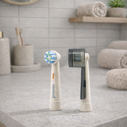 Streriball Pilli Şarjlı Diş Fırçanız için Yedek Başlık + Hijyenik Koruyucu Kap - 6
