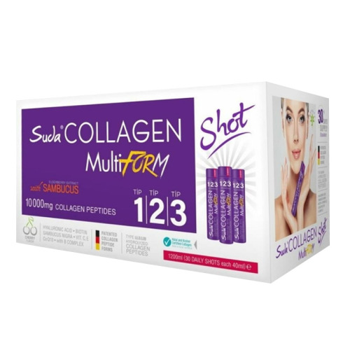 Suda Collagen MultiForm Vişne Aromalı 30 x 40 ml Shot - 1