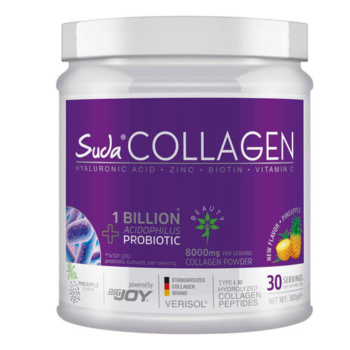 Suda Collagen + Probiyotik Ananas Aromalı Takviye Edici Gıda 300 g - Suda Collagen