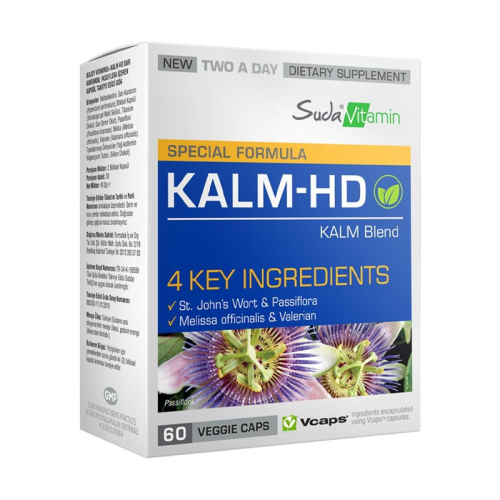 Suda Vitamin Kalm-HD Takviye Edici Gıda 60 Bitkisel Kapsül - 1
