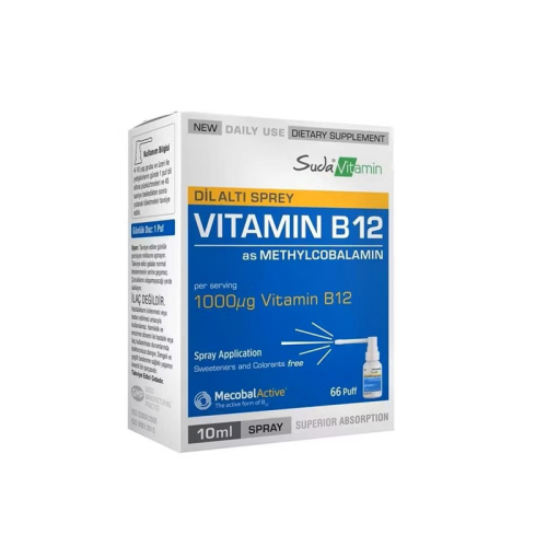 Suda Vitamin Vitamin B12 Sprey 10 ml - Suda Vitamin