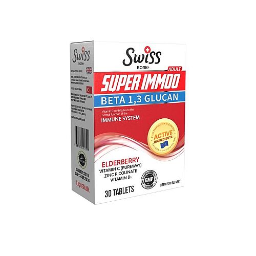 Swiss Bork Super Immoo Takviye Edici Gıda 30 Tablet - Swiss Bork