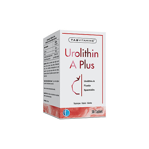 Tab Vitamins Urolithin A Plus Takviye Edici Gıda 30 Tablet - TAB İlaç Sanayi A.Ş
