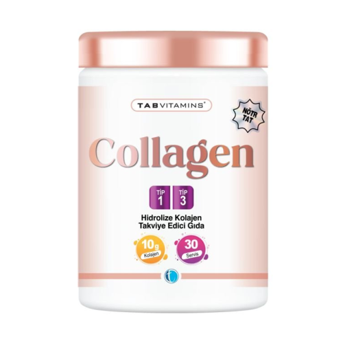 Tab Vitamins Hidrolize Kolajen Tip I-Tip III İçeren Takviye Edici Gıda 30 Servis - 1