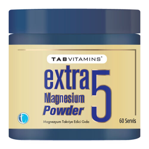 Tabvitamins Extra 5 Magnezyum Powder 60 Servis - TAB İlaç Sanayi A.Ş