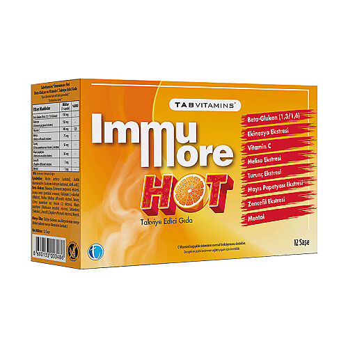 Tabvitamins Immumore Hot 12 Saşe - TAB İlaç Sanayi A.Ş