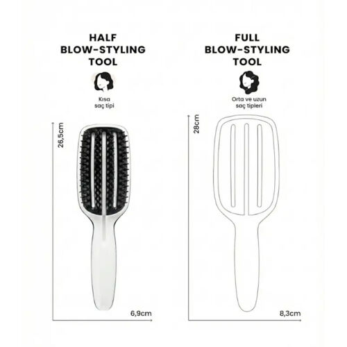 Tangle Teezer Blow Styling - Paddle Small - Blue-Cream - 4