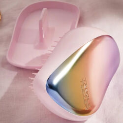 Tangle Teezer Compact Styler Matte Ombre Chrome Saç Fırçası - Düz ve Kıvırcık Saçlar İçin Çanta Boy Tarak - 7