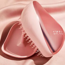 Tangle Teezer Compact Styler Pink Matte Chrome Saç Fırçası - Düz ve Kıvırcık Saçlar için Çanta Boy Tarak - 5