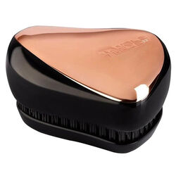 Tangle Teezer Compact Styler Rose Gold Black Saç Fırçası -Kıvırcık ve Düz Saçlar için Seyahat Boy Tarak - 1