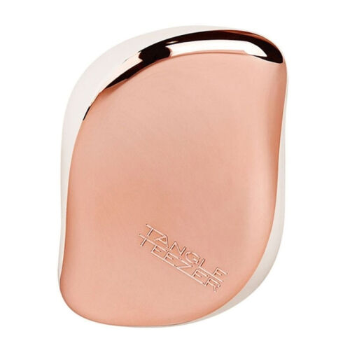 Tangle Teezer Compact Styler Rose Gold Ivory Kapaklı Saç Fırçası - Düz Kıvırcık Saçlar için Seyahat Boy Tarak - Tangle Teezer