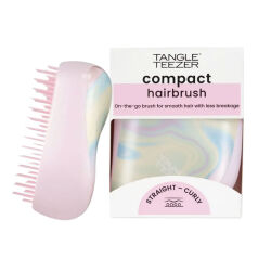 Tangle Teezer Compact StylerIce Cream Swirl Saç Fırçası - Düz ve Kıvırcık Saçlar için Seyahat ve Çanta Boy Tarak - 1