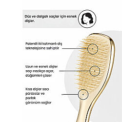 Tangle Teezer Mini Ultimate Detangler Champagne Gold Chrome Saç Fırçası-Tarak Mini Boy - 3