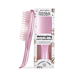 Tangle Teezer Mini Ultimate Detangler Satin Pink Chrome Saç Fırçası-Tarak Mini Boy - 1