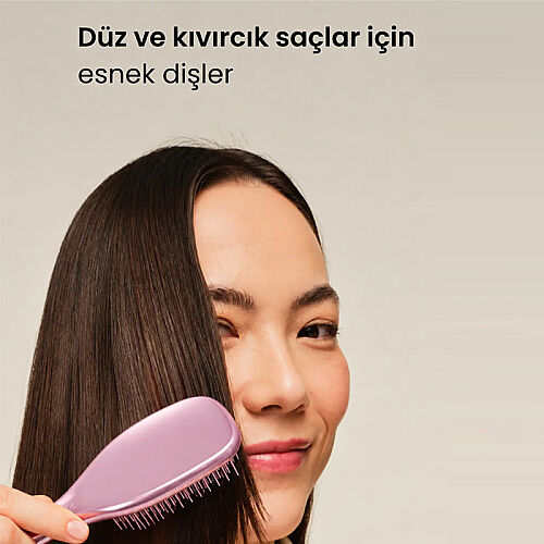 Tangle Teezer Mini Ultimate Detangler Satin Pink Chrome Saç Fırçası-Tarak Mini Boy - 4