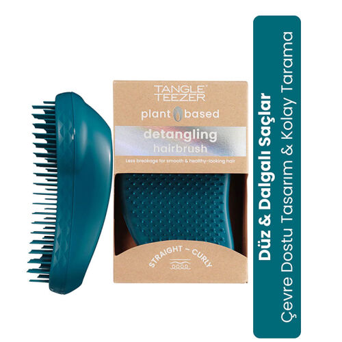 Tangle Teezer Origina Plant Brush - Blue Bitki Bazlı Kolay Tarama Saç Fırçası - Tangle Teezer (1)