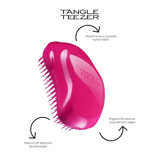 Tangle Teezer Original Fine Fragile Berry Bright İnce ve Kırılgan Saçlar İçin Saç Fırçası-Tarak - 3