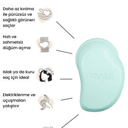 Tangle Teezer Original Fine Fragile İnce Telli ve Yıpranmış Saçlar İçin Mint-Lilac Saç Fırçası-Tarak - 5