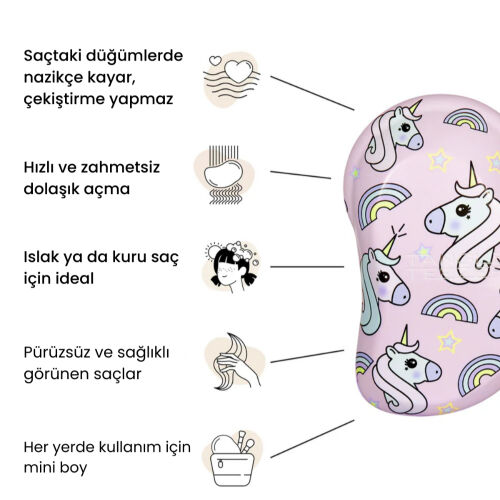 Tangle Teezer Original Mini Unicorn Multi Çocuk Saç Fırçası - 4
