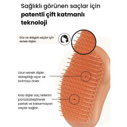 Tangle Teezer Original Plant Brush Orange Düz ve Dalgalı Saçlar için Saç Fırçası-Tarak - 3