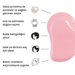 Tangle Teezer Original Thick Curly Pink Kıvırcık ve Sık Bükleli Saçlar için Saç Fırçası-Tarak - 6