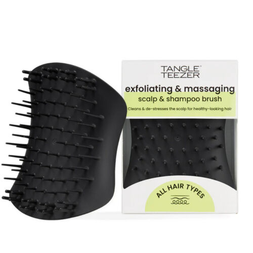 Tangle Teezer Scalp Brush Black Masaj ve Saç Fırçası-Tarak Islak Kullanım - Tüm Saç Tipleri - Tangle Teezer