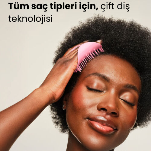 Tangle Teezer Scalp Brush Pink Masaj ve Saç Fırçası - Islak Kuru Kullanım - Tüm Saç Tipleri - 4