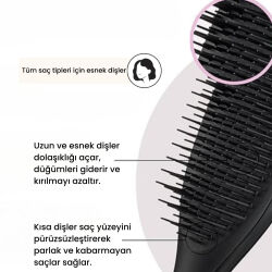 Tangle Teezer The Ultimate Detangler Black Eletriklenme Önleyici Saç Fırçası-Tarak - Düz ve Kıvırcık Saçlar - 5