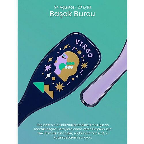 Tangle Teezer Zodiac The Ultimate Detangler Virgo Saç Açıcı Tarak (Düz ve Kıvırcık Saçlar) - Başak Burcu - 9