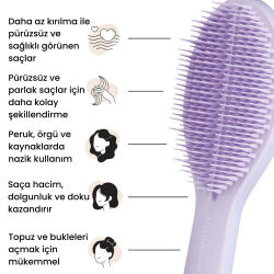 Tangle Teezer The Ultimate Styler Lilac Tüm Saç Tipleri için Kuru Şekillendirme ve Hacim Etkili Saç Fırçası-Tarak - 3