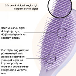 Tangle Teezer The Ultimate Styler Lilac Tüm Saç Tipleri için Kuru Şekillendirme ve Hacim Etkili Saç Fırçası-Tarak - 4