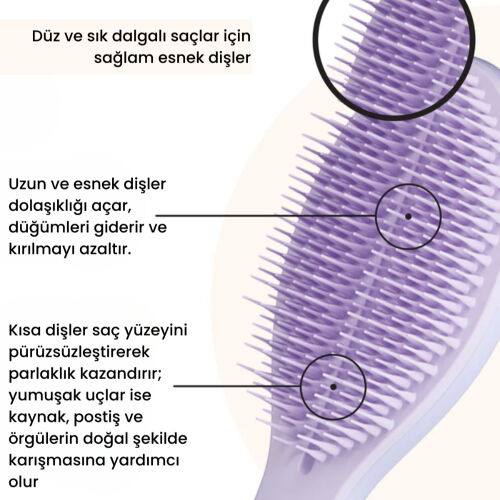 Tangle Teezer The Ultimate Styler Lilac Tüm Saç Tipleri için Kuru Şekillendirme ve Hacim Etkili Saç Fırçası-Tarak - 4