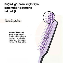 Tangle Teezer The Ultimate Volumizer Hacim veren Lila Saç ve Topuz Fırçası-Tarak - 3