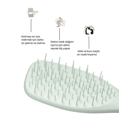 Tangle Teezer TUD - Extra Gentle - Eucalyptus Green - Tangle Teezer (1)