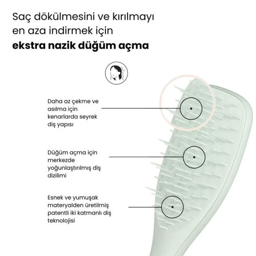 Tangle Teezer TUD - Extra Gentle - Eucalyptus Green - 3