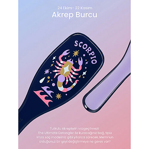Tangle Teezer Zodiac The Ultimate Detangler Gemini Saç Açıcı Tarak (Düz ve Kıvırcık Saçlar) - Akrep - 9