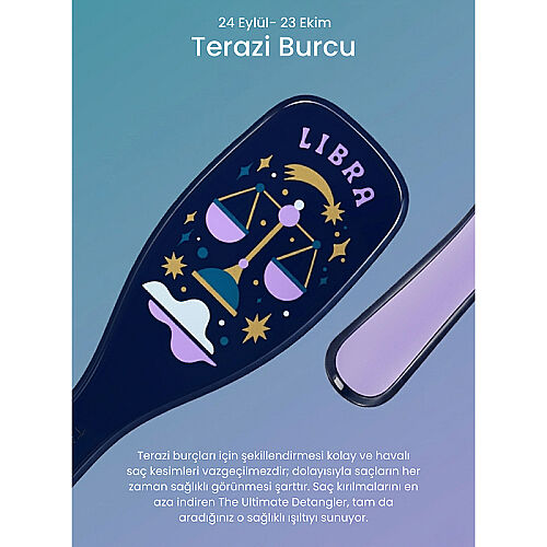 Tangle Teezer Zodiac The Ultimate Detangler Libra Saç Açıcı Tarak (Düz ve Kıvırcık Saçlar) - Terazi Burcu - 9