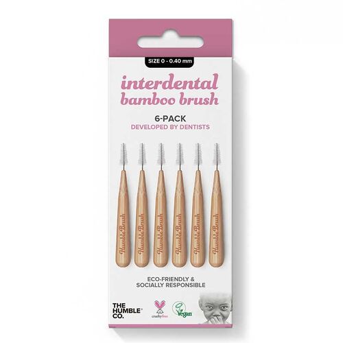 The Humble Co Interdental Bamboo Brush 6-Pack 0 - 0.40 mm - Humble Brush