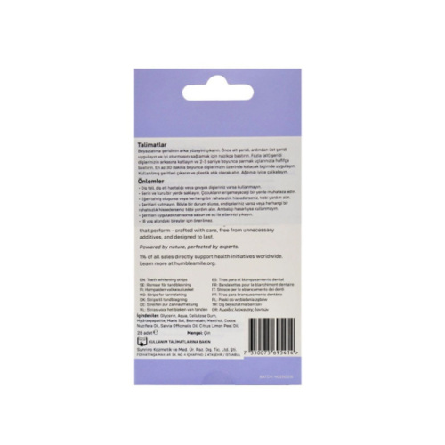 The Humble Co Whitening Strips Diş Beyazlatma Bandı 28 Adet - Humble Brush (1)