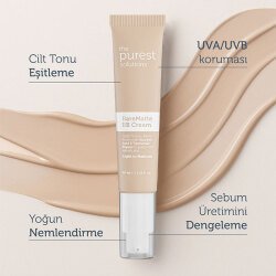 The Purest Solutions Yağlı ve Karma Ciltler İçin Matlaştırıcı BB Krem SPF 50+ 40 ml – Açık-Orta Ton - 6