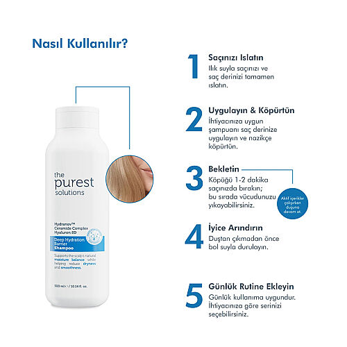 The Purest Solutions Yoğun Nem ve Bariyer Desteği Sağlayan Şampuan 300 ml - 6