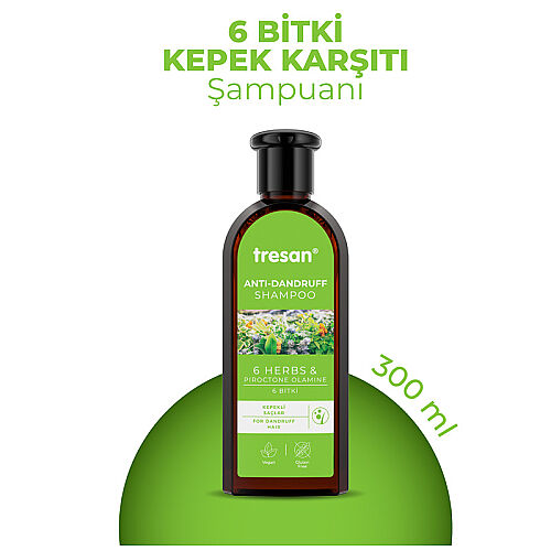 Tresan 6 Bitki Kepek Karşıtı Şampuan 300 ml - Tresan (1)