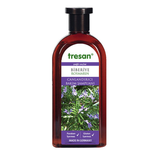 Tresan Biberiye Yağlı Saçlar için Canlandırıcı Şampuan 500 ml - Tresan