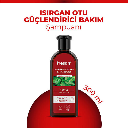 Tresan Normal ve Kuru Saçlar İçin Isırgan Otu Güçlendirici Bakım Şampuanı 300 ml - Tresan (1)