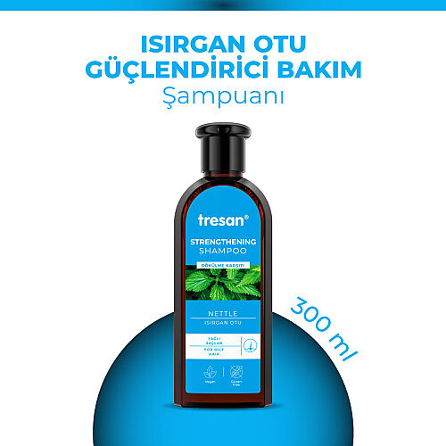 Tresan Yağlı Saçlar İçin Isırgan Otu Güçlendirici Bakım Şampuanı 300 ml - Tresan (1)