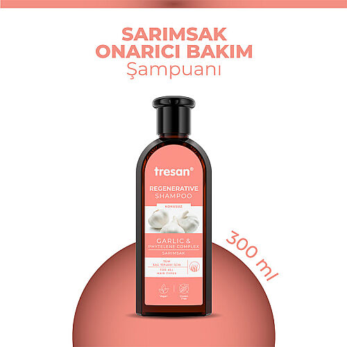 Tresan Sarımsak Özlü Bakım Şampuanı ( Kokusuz ) 300 ml - Tresan (1)